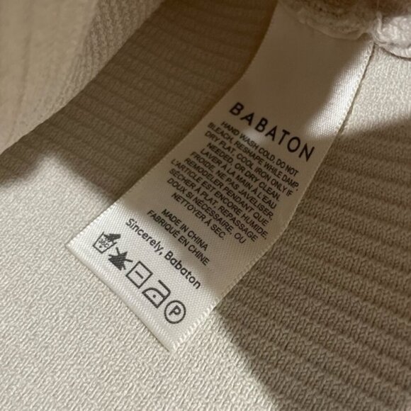 BABATON ARIZIA SCULPT KNIT TOP OFF SHOULDER SZ XXS PREPPY CHIC TOP - Picture 5 of 12